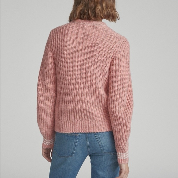 Rag & Bone Cheryl Crew in Pink Multi size S - Picture 2 of 12